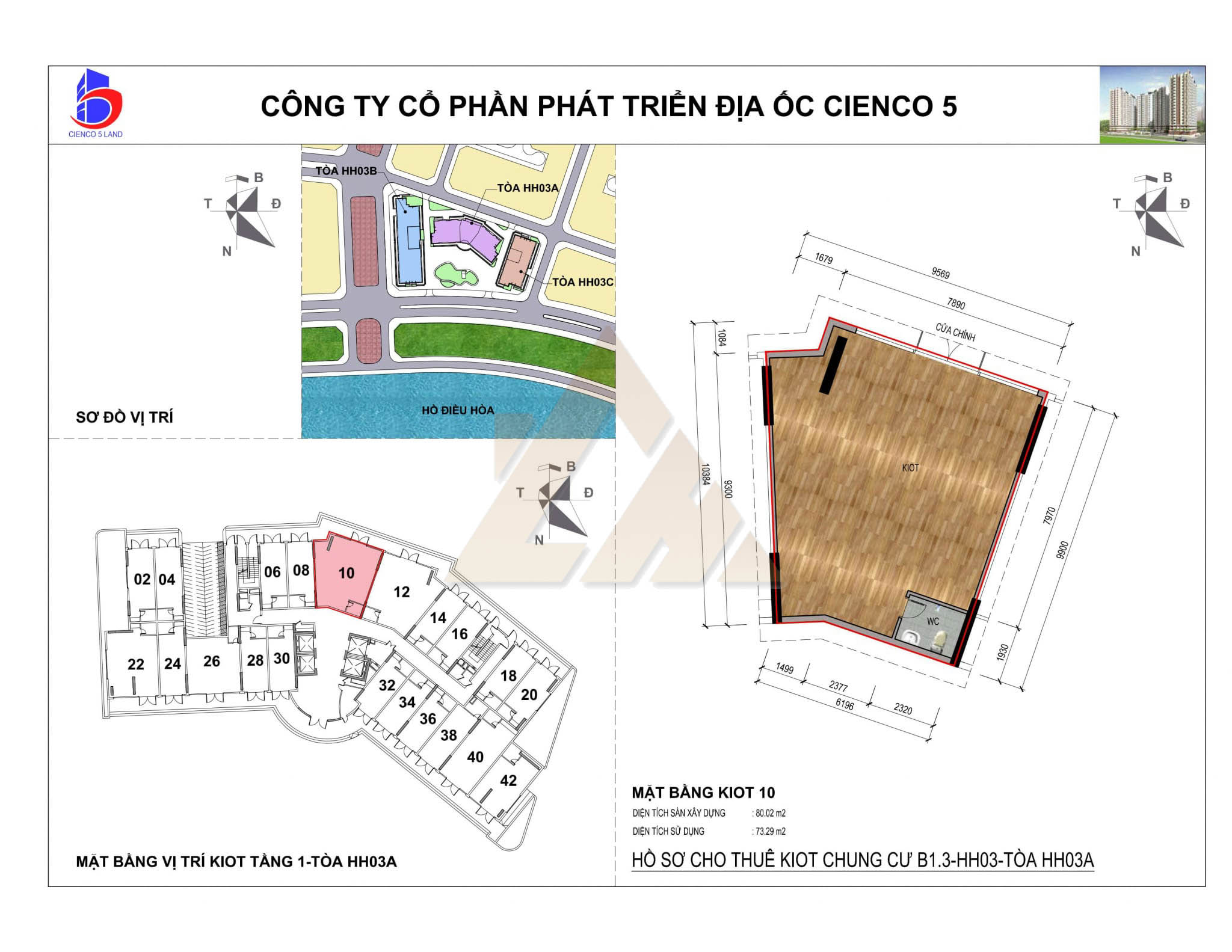 mặt bằng ki ốt thanh hà b1.3