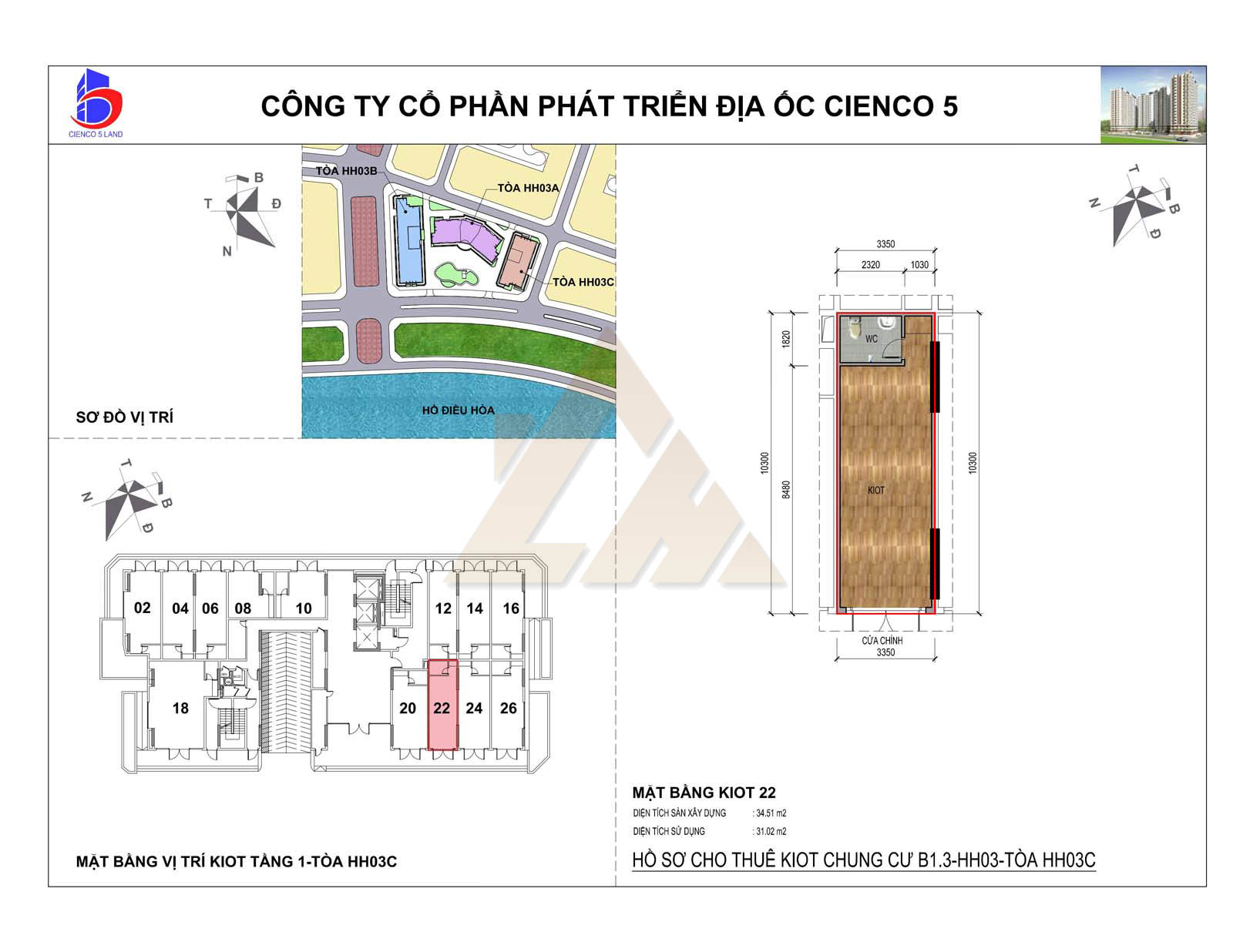 mặt bằng ki ốt thanh hà b1.3 hh03c