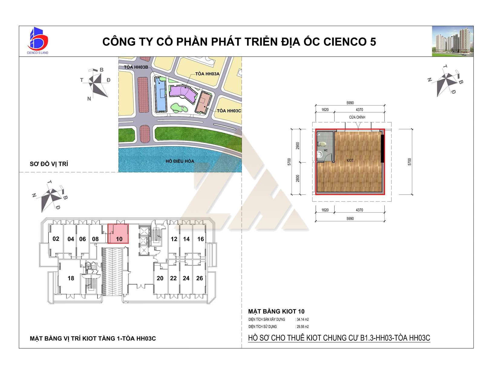 mặt bằng ki ốt thanh hà b1.3 hh03c