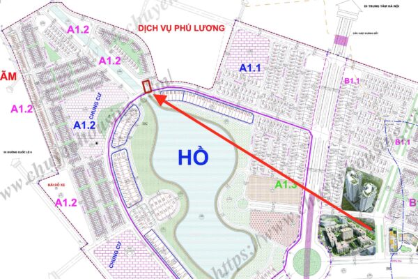 bán liền kề thanh hà a1.2 góc view hồ