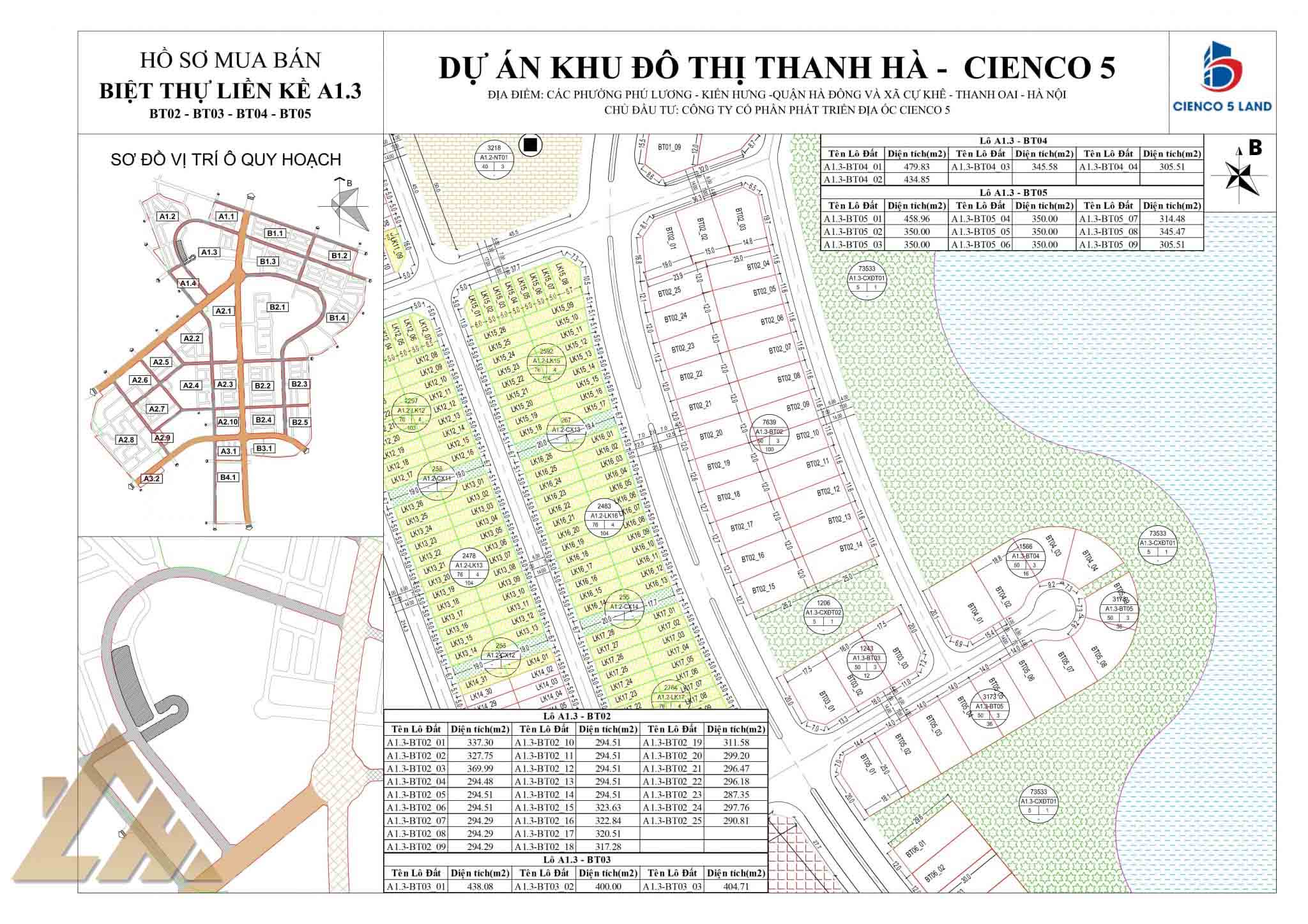 biệt thự thanh hà a1.3