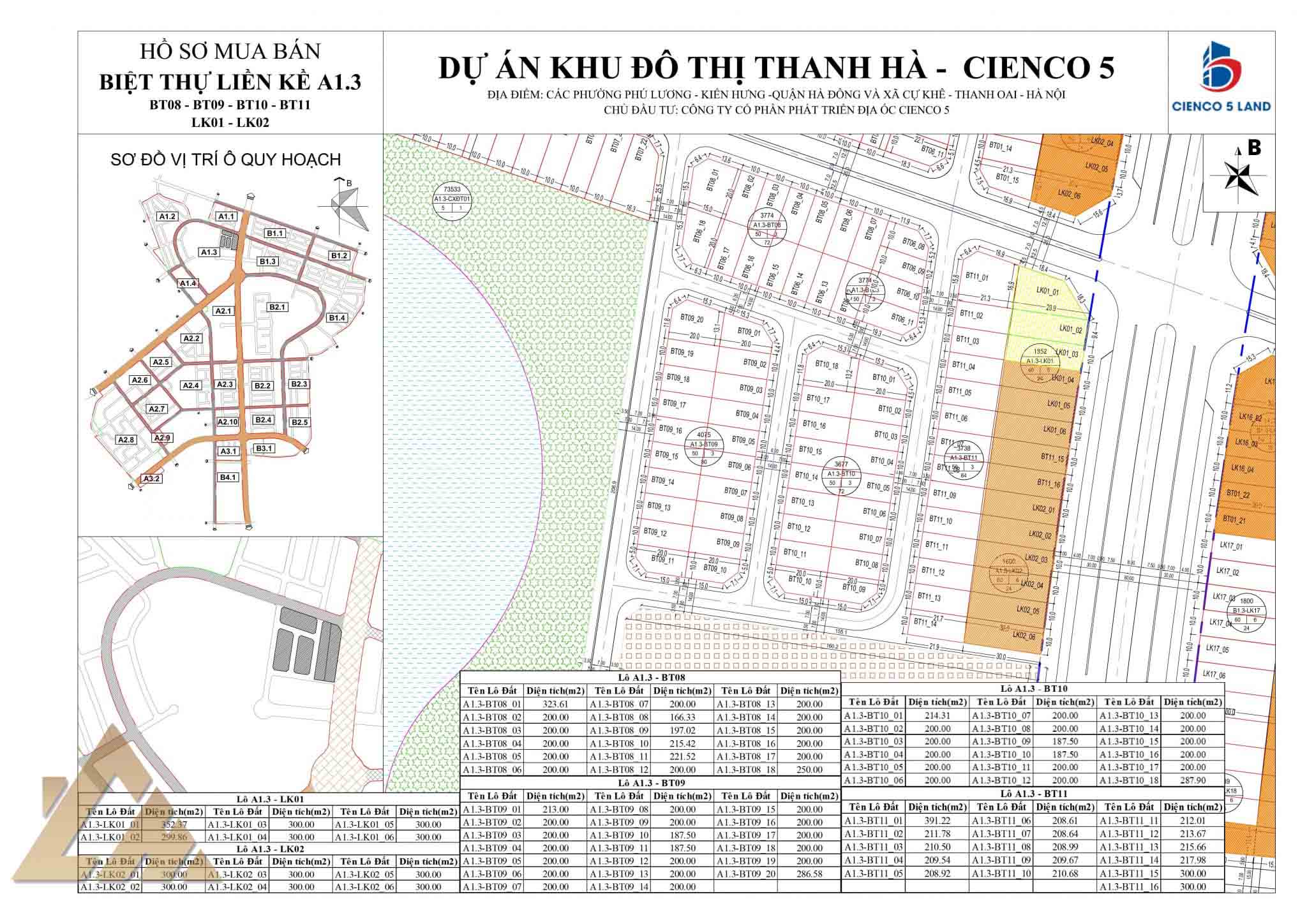 biệt thự thanh hà a1.3