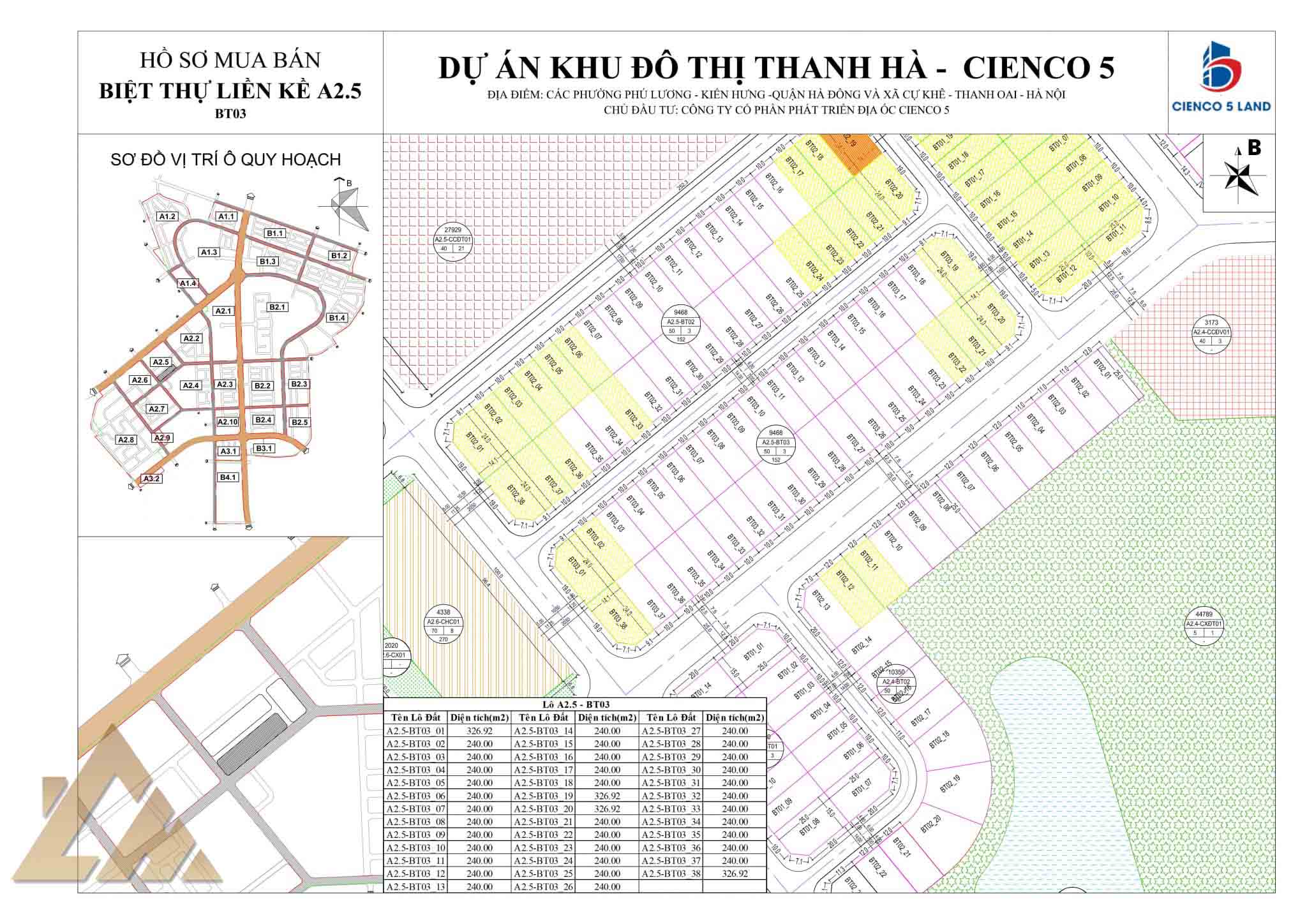 biệt thự thanh hà a2.5
