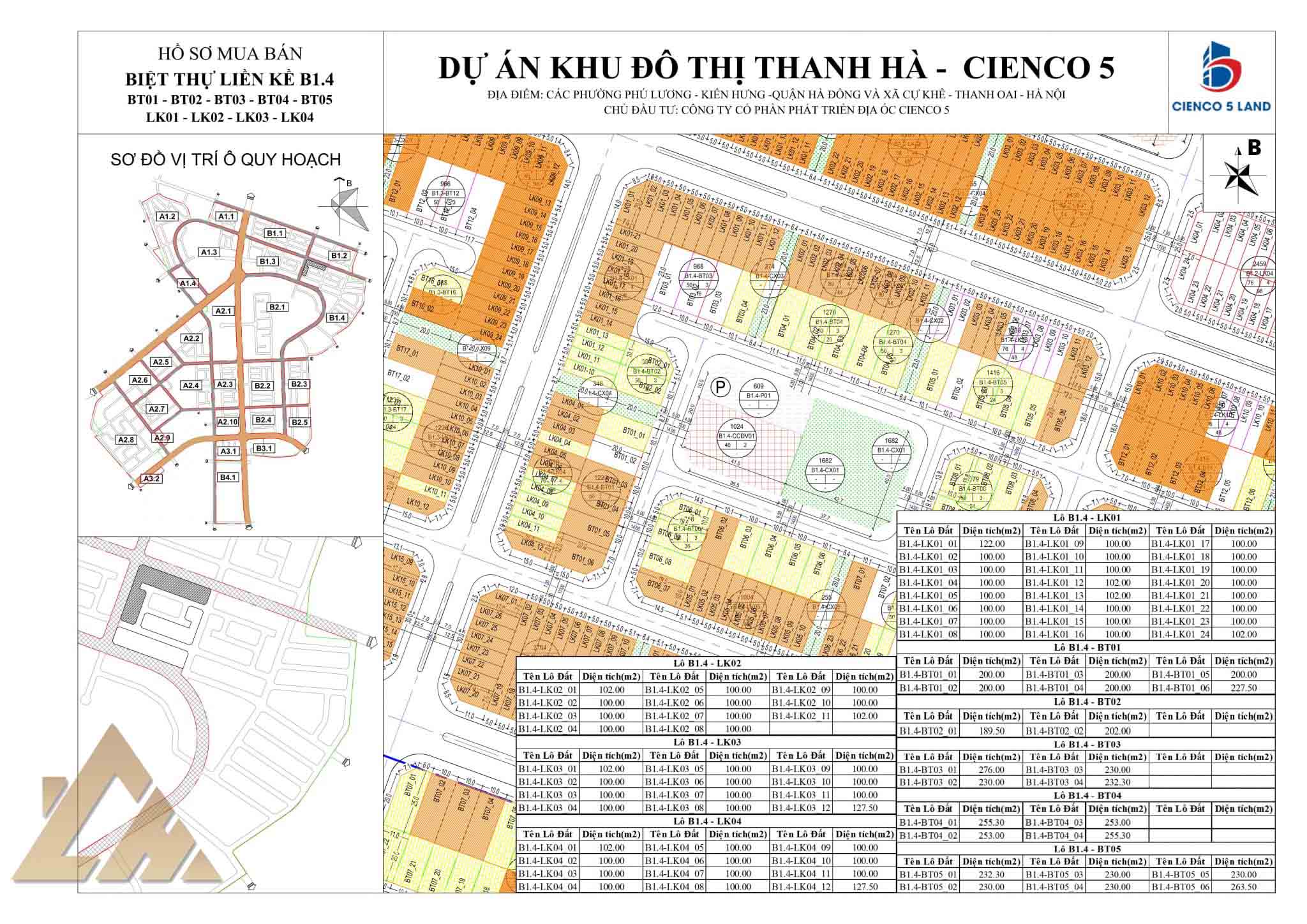 biệt thự thanh hà b1.4