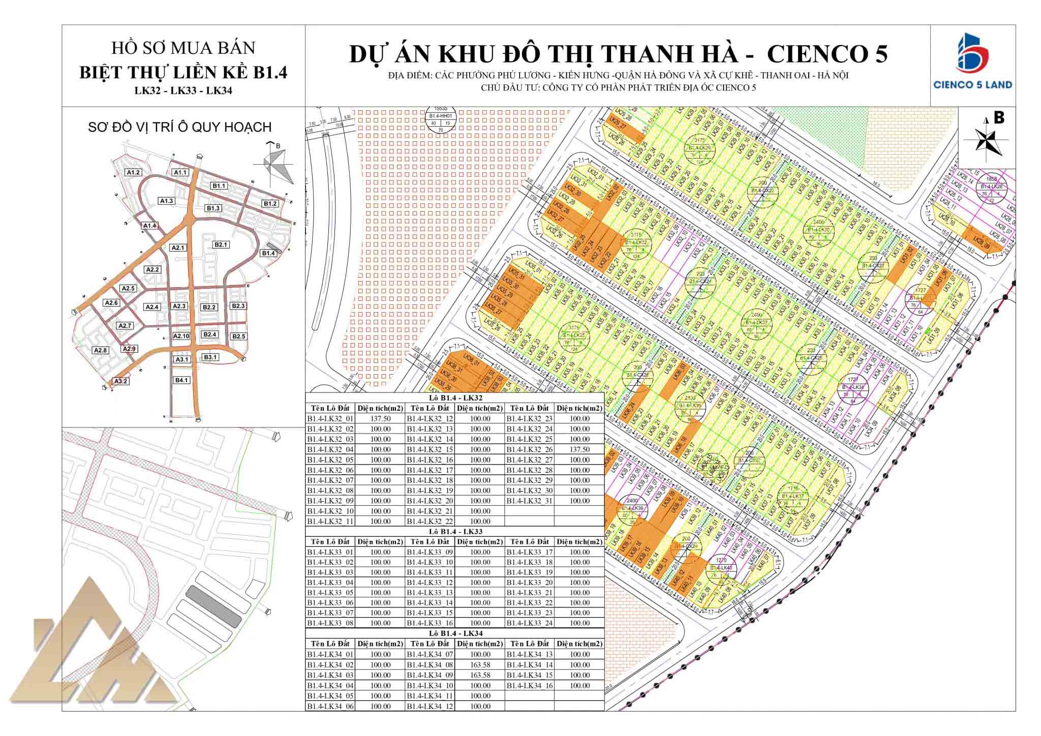 biệt thự thanh hà b1.4