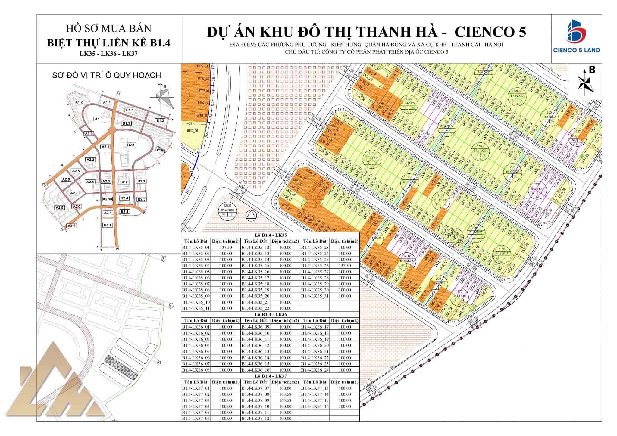 biệt thự thanh hà b1.4