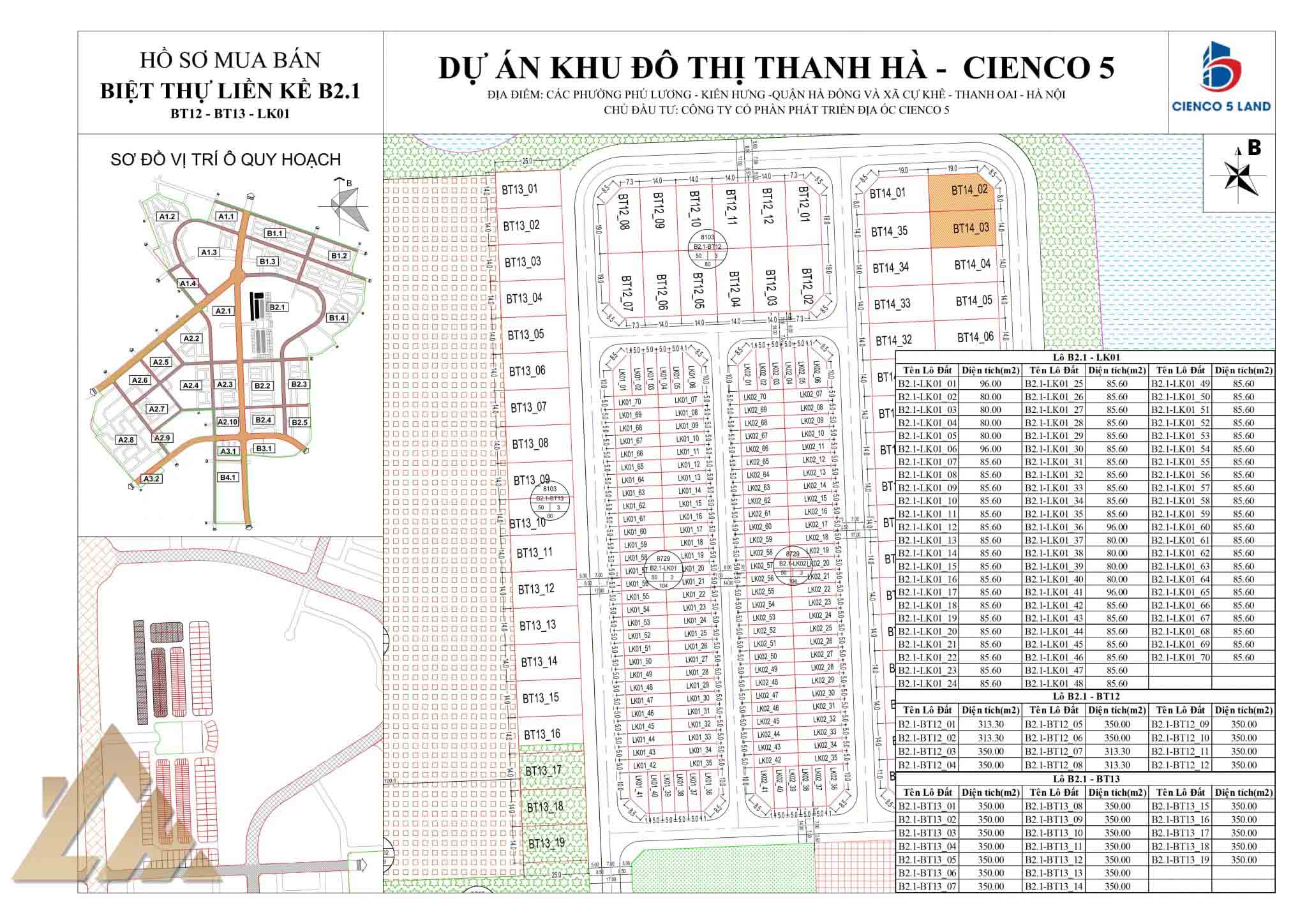 biệt thự thanh hà b2.1