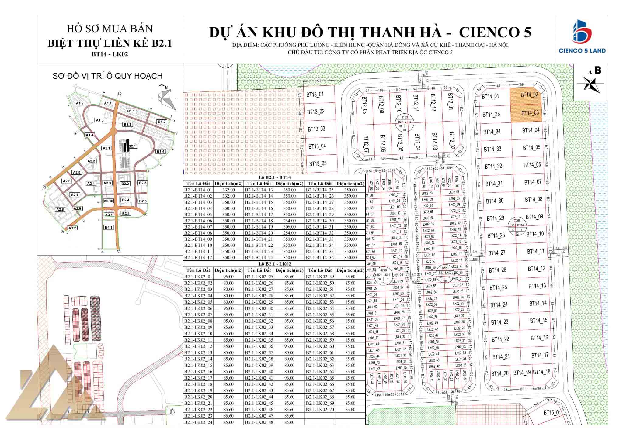 biệt thự thanh hà b2.1
