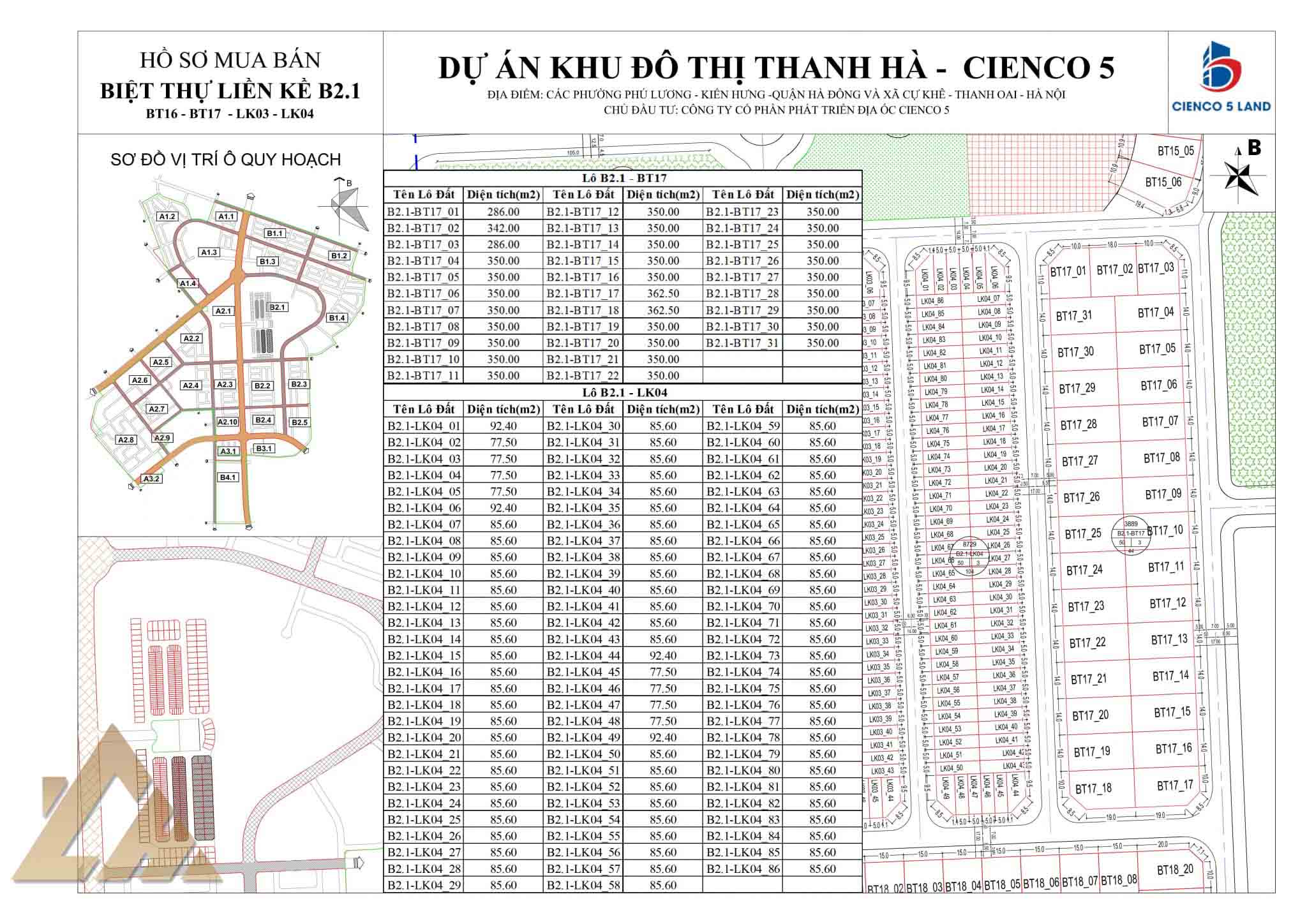 biệt thự thanh hà b2.1