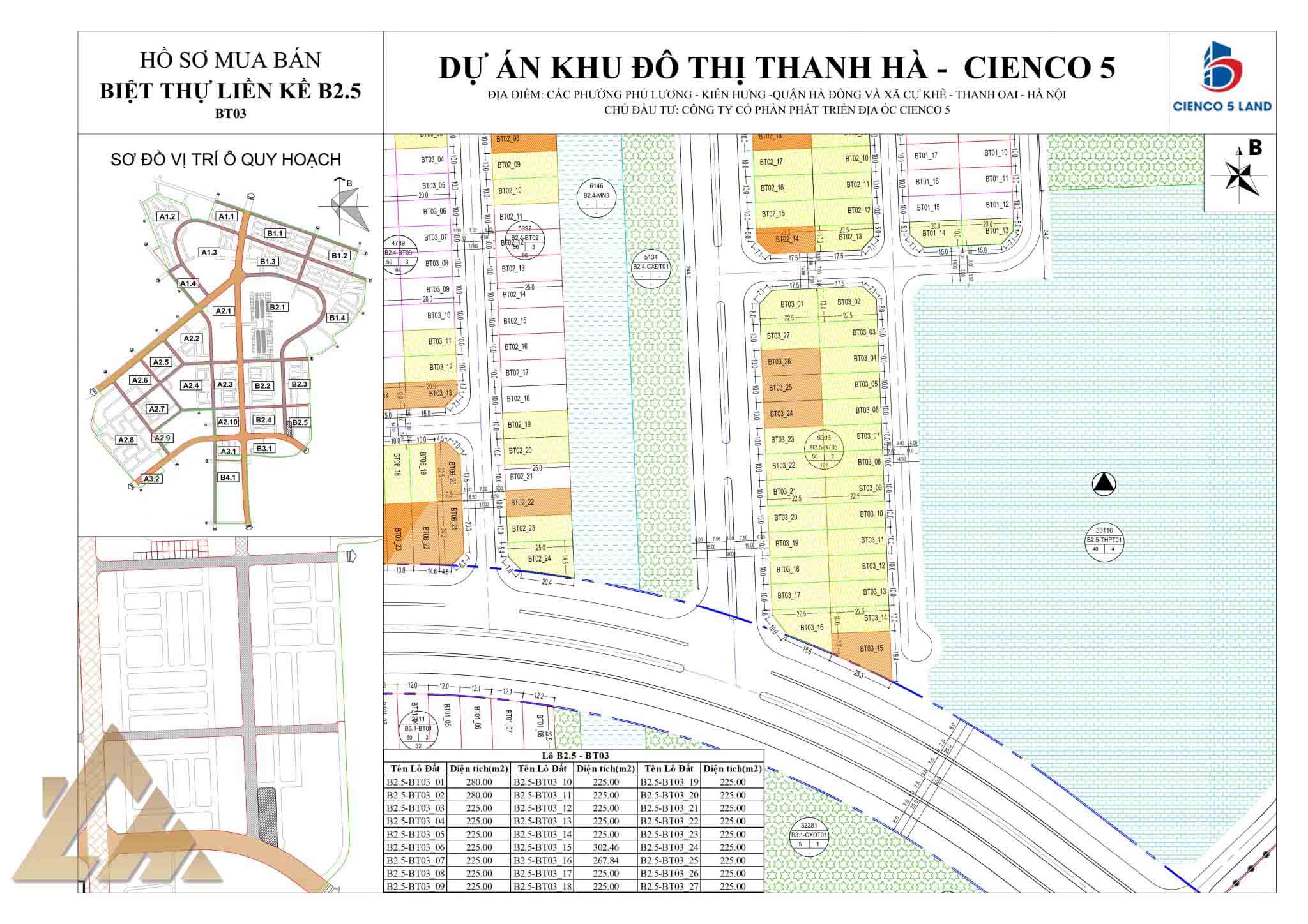 biệt thự thanh hà b2.5