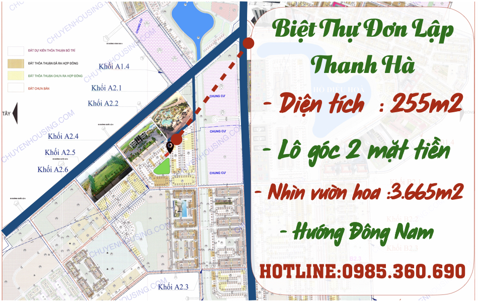 bán biệt thự thanh hà a2.2