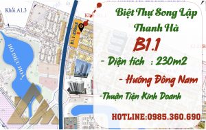 bán biệt thự thanh hà b1.1 biệt thự