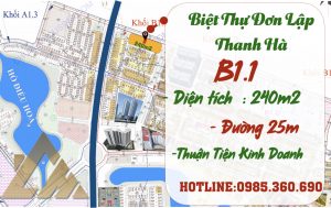 bán biệt thự thanh hà b1.1 biệt thự 2
