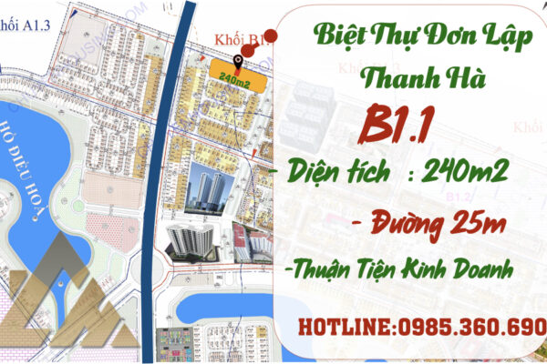 bán biệt thự thanh hà b1.1 biệt thự 2