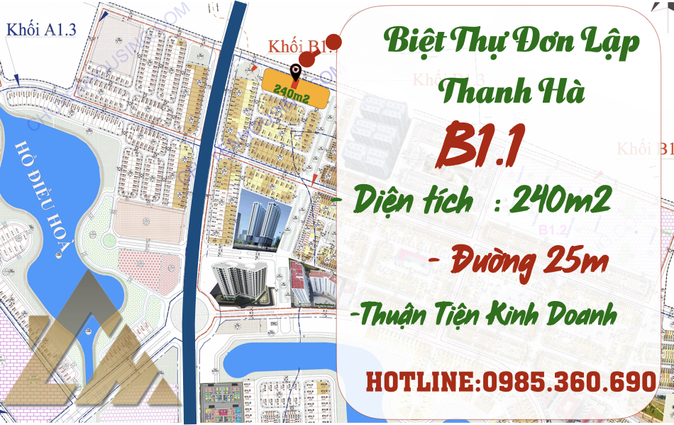 bán biệt thự thanh hà b1.1 biệt thự 2