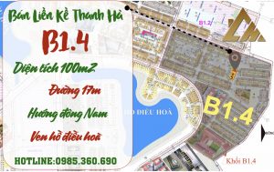 liền kề thanh hà b1.4 liền kề 15 ven hồ
