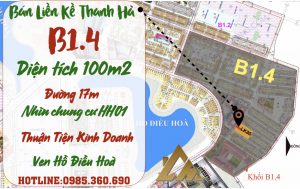 bán liền kề thanh hà b1.4 liền kề 35