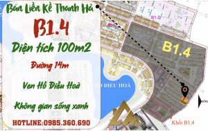 bán liền kề thanh hà b1.4 liền kề 37