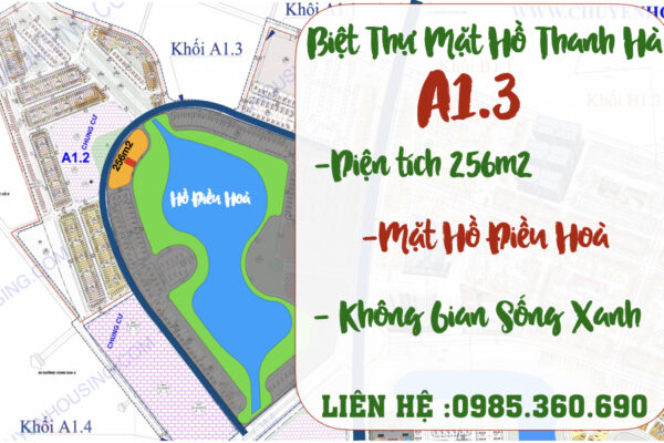 mua biệt thự mặt hồ Thanh Hà