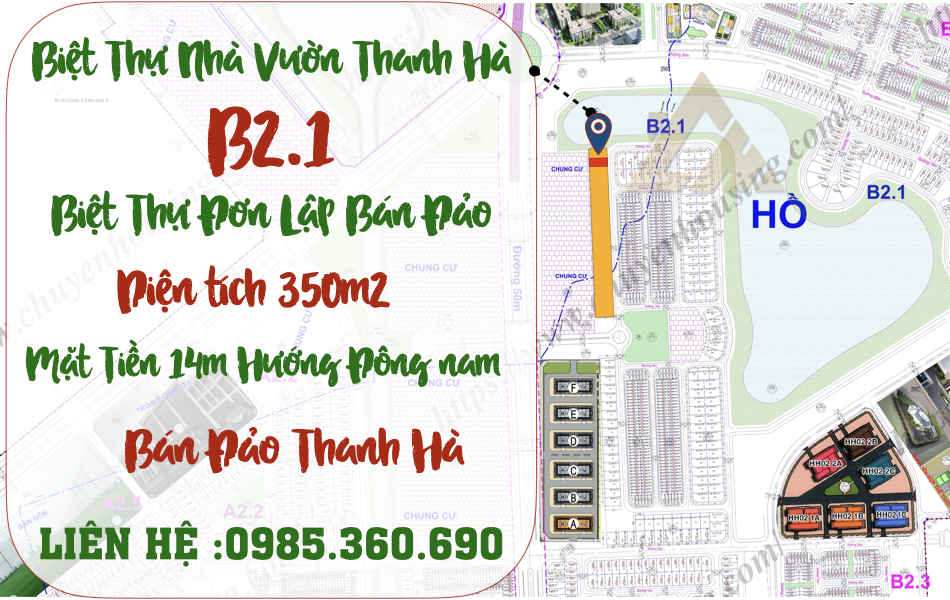 biệt thự thanh hà b2.1 biệt thự