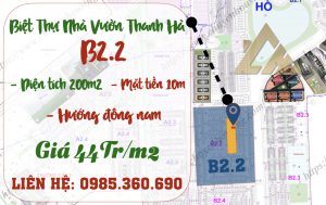 bán biệt thự thanh hà b2.2 biệt thự
