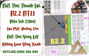 biệt thự thanh hà b2.2 biệt thự