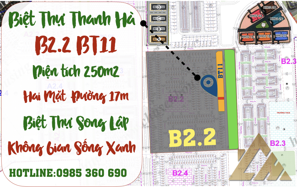 biệt thự thanh hà b2.2 biệt thự