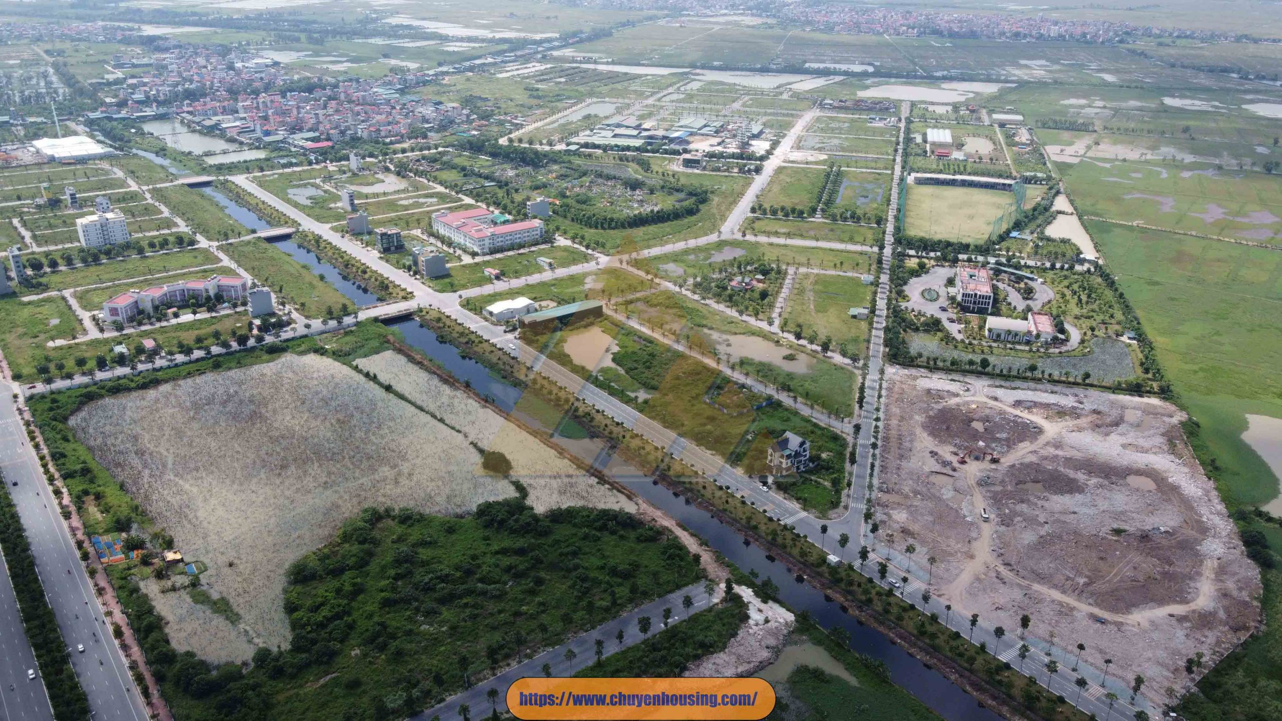 Flycam khu đô thị thanh hà tháng 11 năm 2022