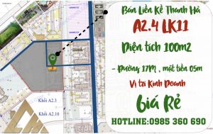 bán liền kề thanh hà a2.4 liền kề
