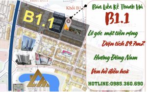 bán liền kề thanh hà b1.1 liền kề 13