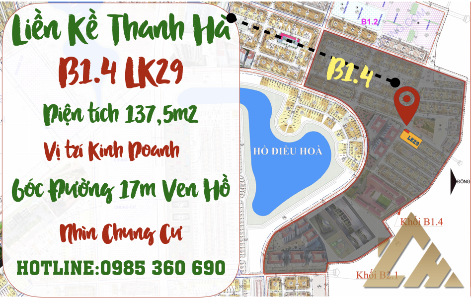 liền kề thanh hà b1.4 liền kề 29 ô 1