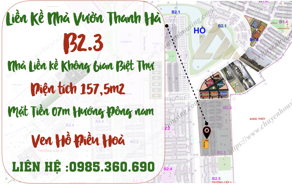 liền kề thanh hà b2.3 liền kề 11 ô 8