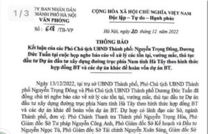 đầu tư xây dựng đường trục phía