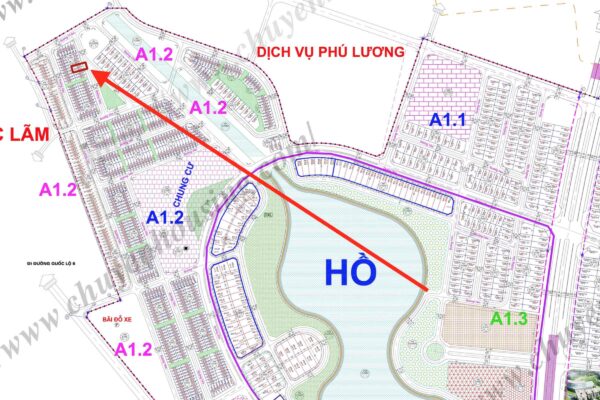 bán liền kề thanh hà a1.2 liền kề 1