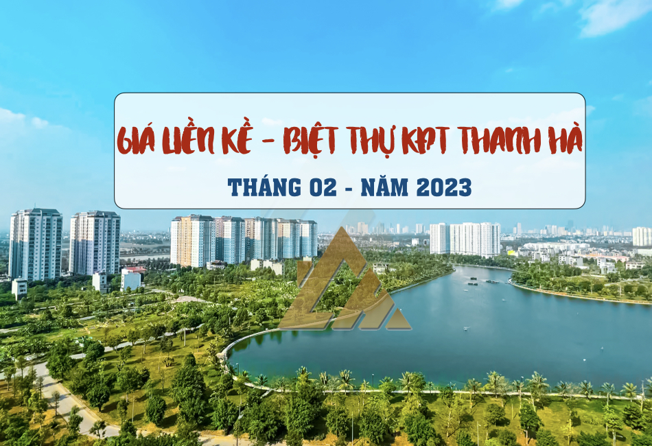 giá liền kề thanh hà tháng 02 2023