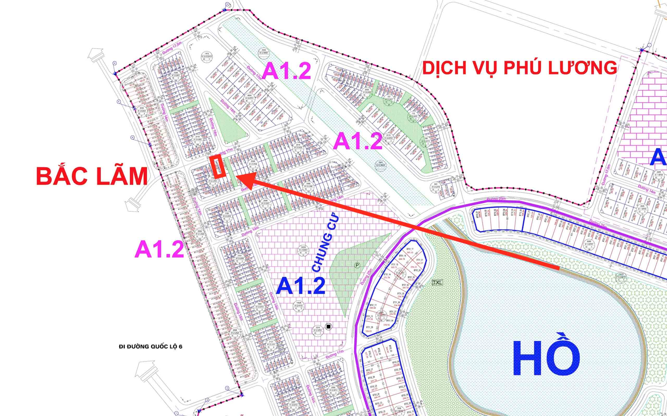 bán liền kề thanh hà a1.2 liền kề 3