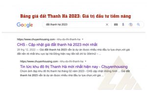 đất thanh hà 2023