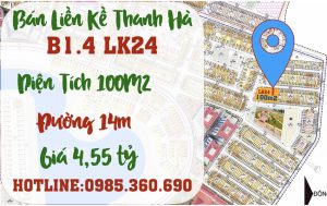 bán liền kề thanh hà b1.4 liền kề 24