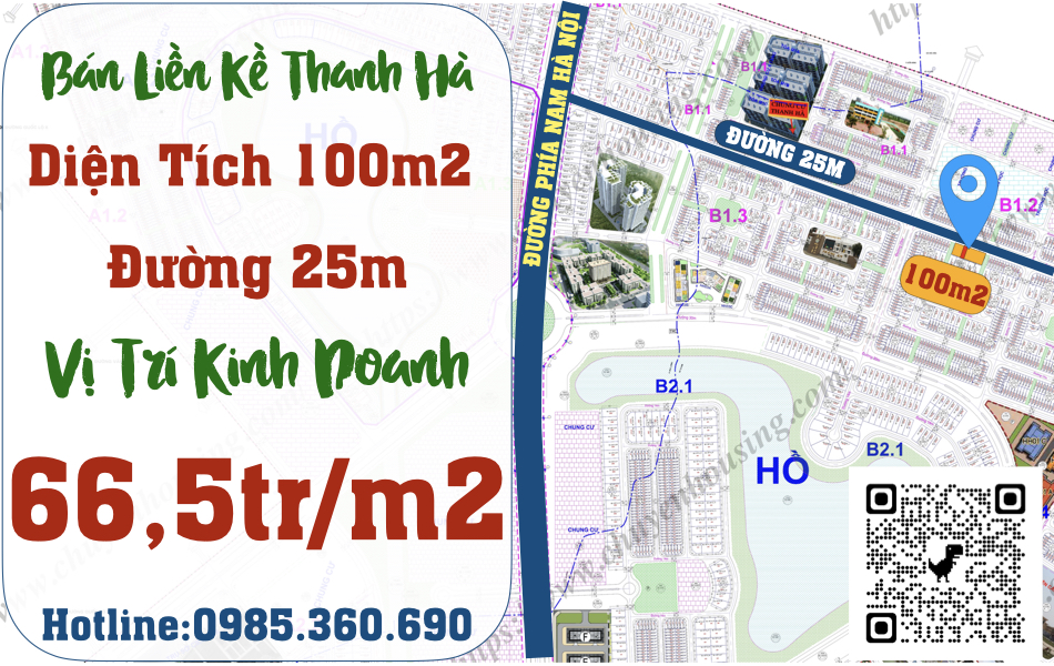 bán cắt lỗ liền kề thanh hà