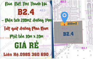 bán biệt thự thanh hà b2.4 biệt thự 1