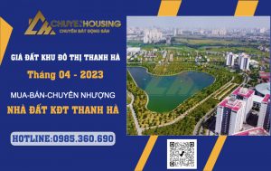 giá đất khu đô thị thanh hà