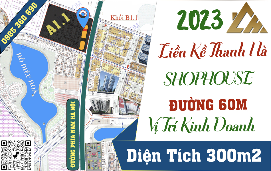 bán shophouse thanh hà a1.1