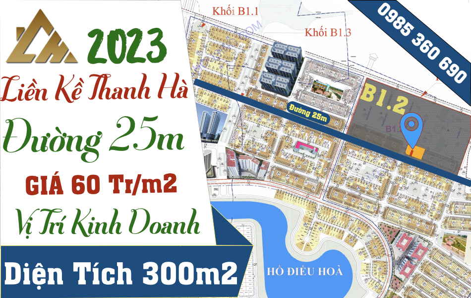 bán liền kề thanh hà b1.2 giá rẻ