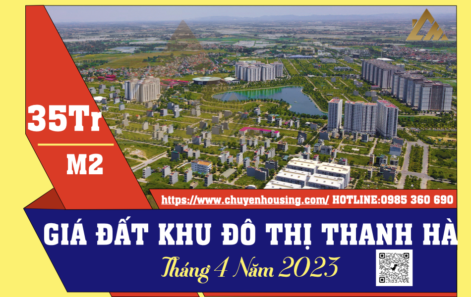 giá đất liền kề khu đô thị thanh hà