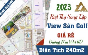 biệt thự thanh hà a2.5 nhìn sân golf