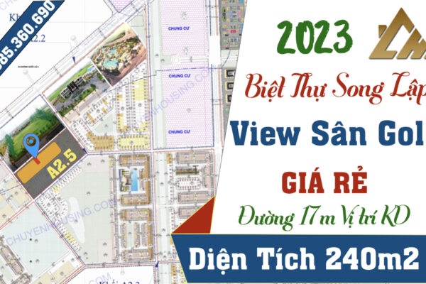 biệt thự thanh hà a2.5 nhìn sân golf