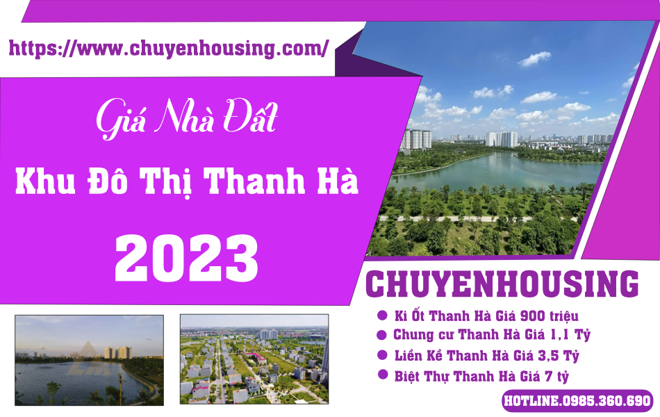 giá nhà khu đô thị thanh hà