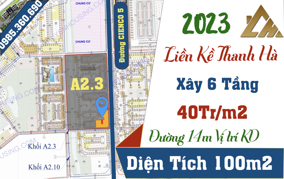 liền kề Thanh Hà a2.3 liền kề 7