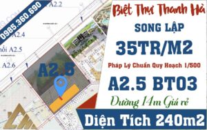 biệt thự thanh hà nhìn sân golf