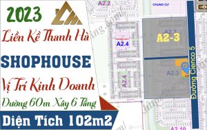 liền kề shophouse thanh hà giá rẻ